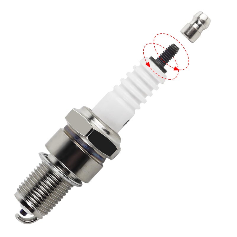 FLYPIG F7TC Spark Plug For GX120 GX160 GX200 GX240 GX270 GX340 GX390 Generator Lawnmower Tractor Rototiller Water Pump Go Kart Mini BikeTillage Polishing Machine 168F 168FA 168FB 2pcs - Image 3